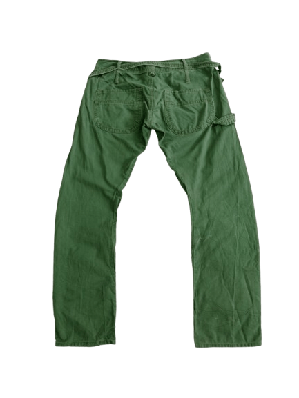 Japanese Brand Unbrand Olive Green Pants Japanese Style Size 30" / US 8 / IT 44 - 2 Thumbnail