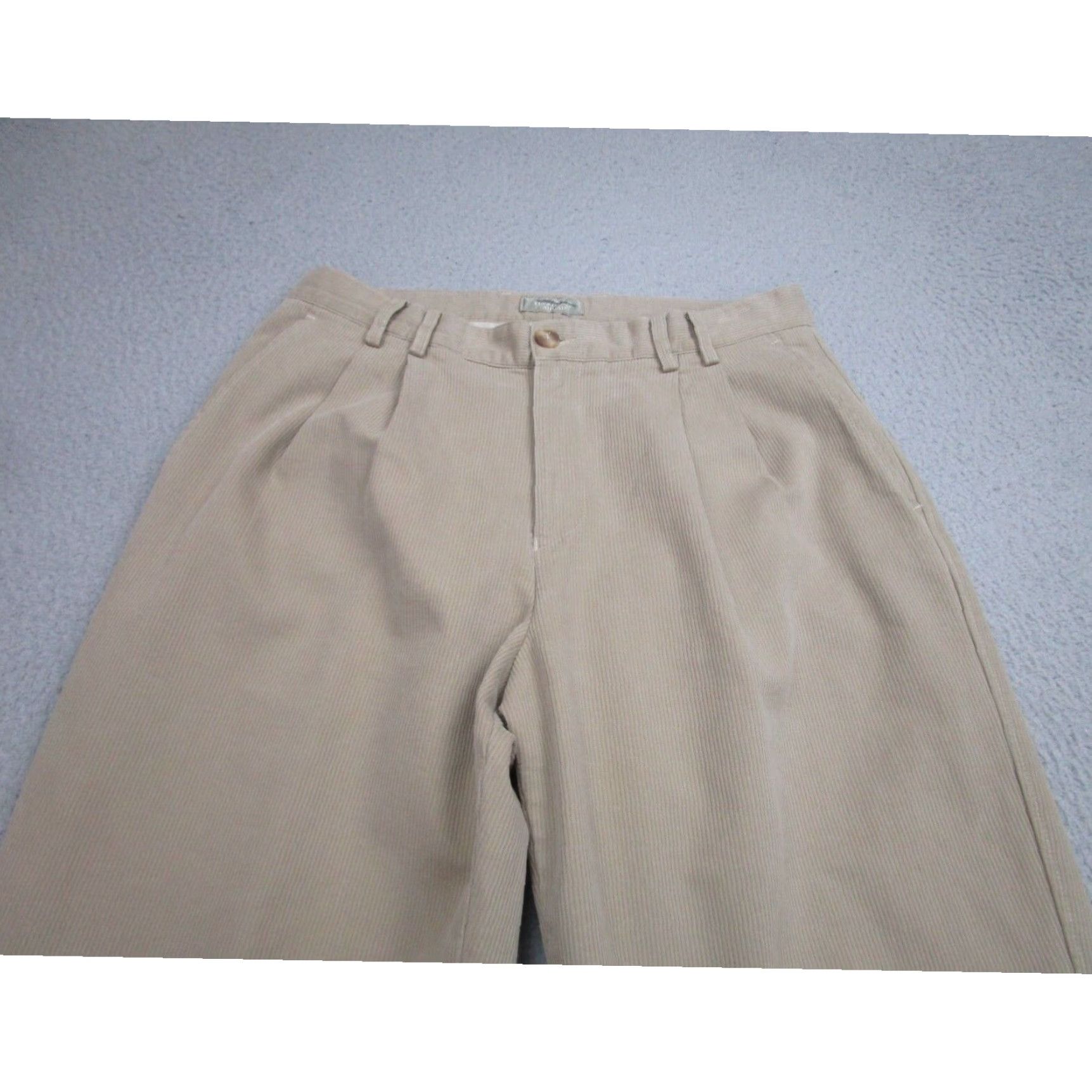 The Territory Ahead The Territory Ahead Beige Corduroy Wide Leg Pleated Pants Mens 32 Regular Size US 26 / EU 42 - 2 Thumbnail