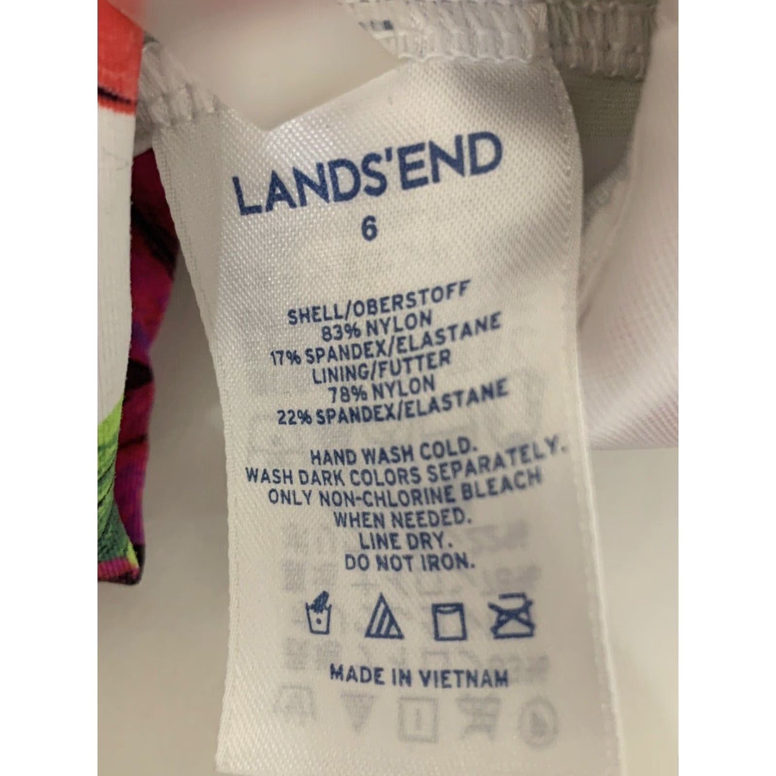 Lands' End VINTAGE? No. Lands' End Tankini Swimsuit 2 Piece Women Size 6 Pink Regular Size ONE SIZE - 6 Thumbnail