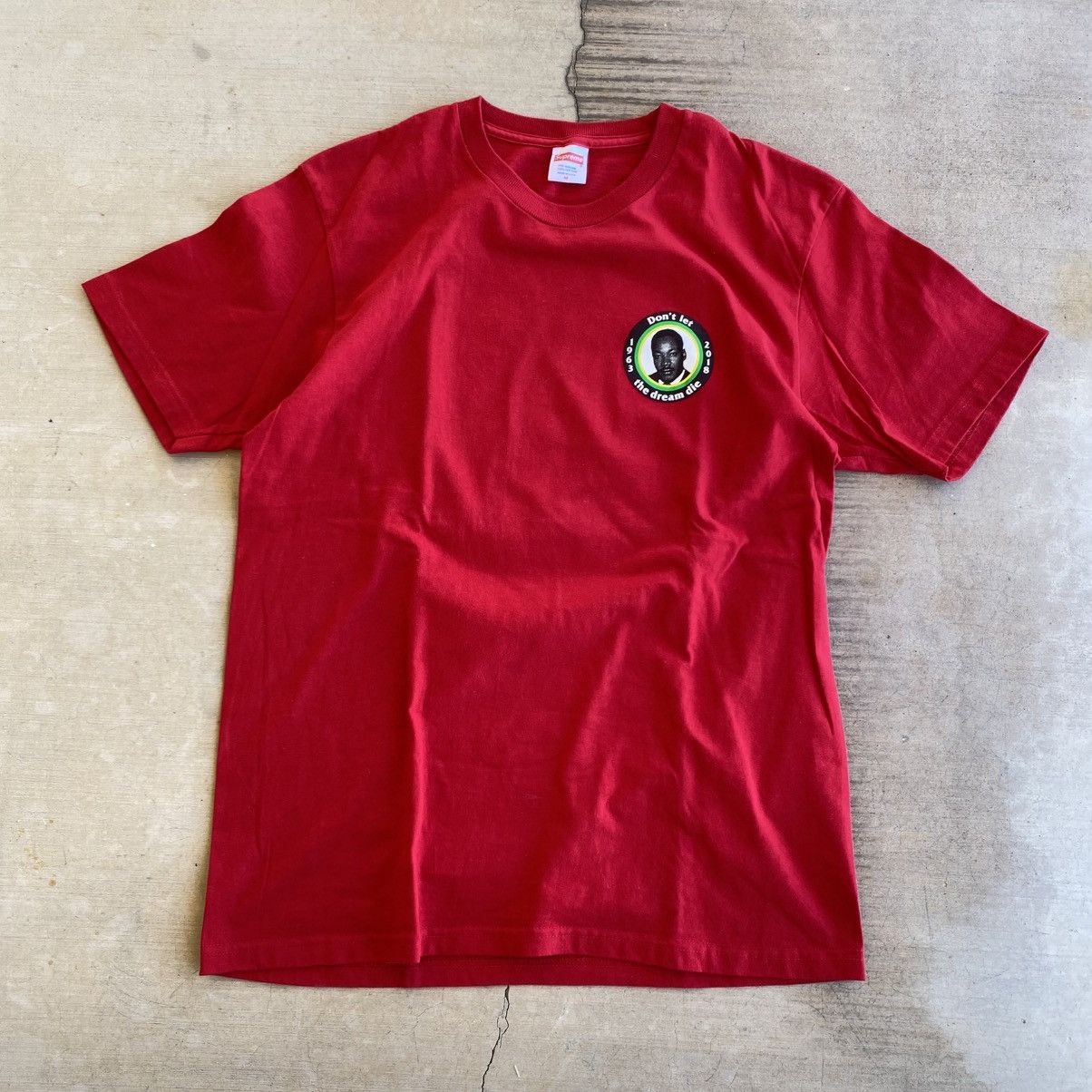 Supreme MLK I Have A Dream T-Shirt Red 2018