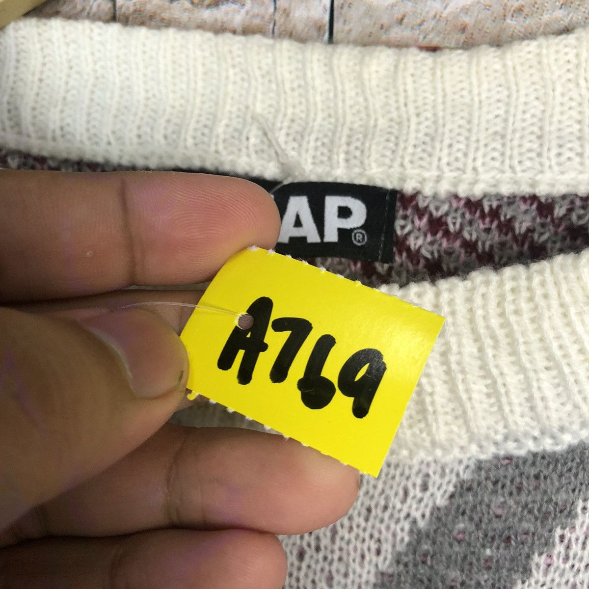 Homespun Knitwear × Japanese Brand Anap Purple art Knitwear #A769 Size XS / US 0-2 / IT 36-38 - 9 Thumbnail