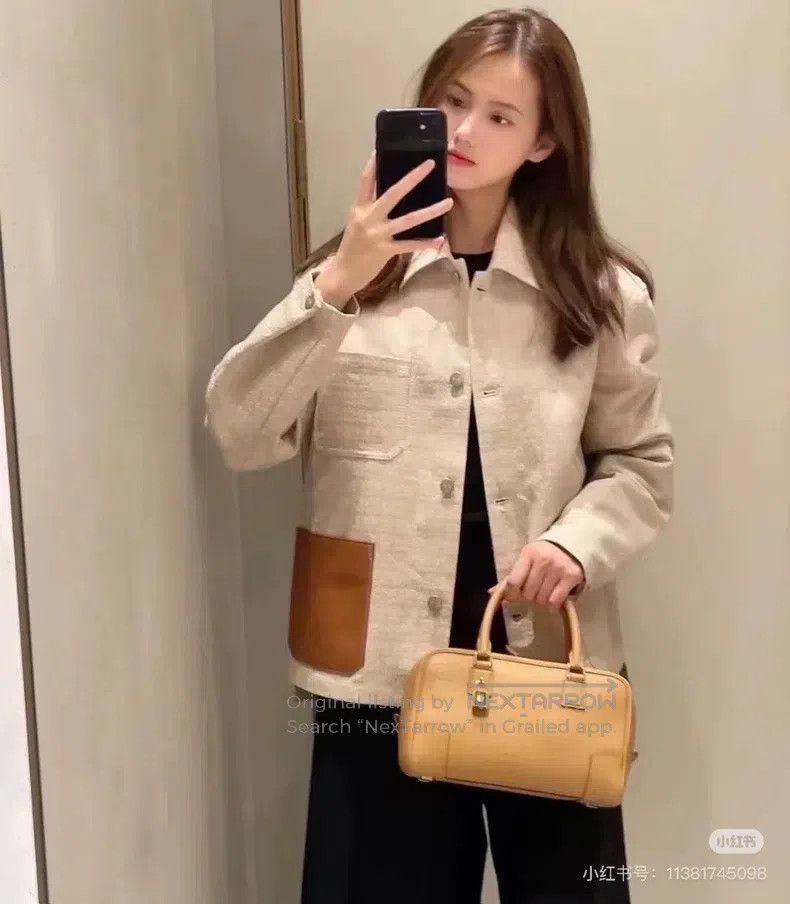 Loewe Loewe Beige full print leather pocket jacket Size XS / US 0-2 / IT 36-38 - 9 Thumbnail