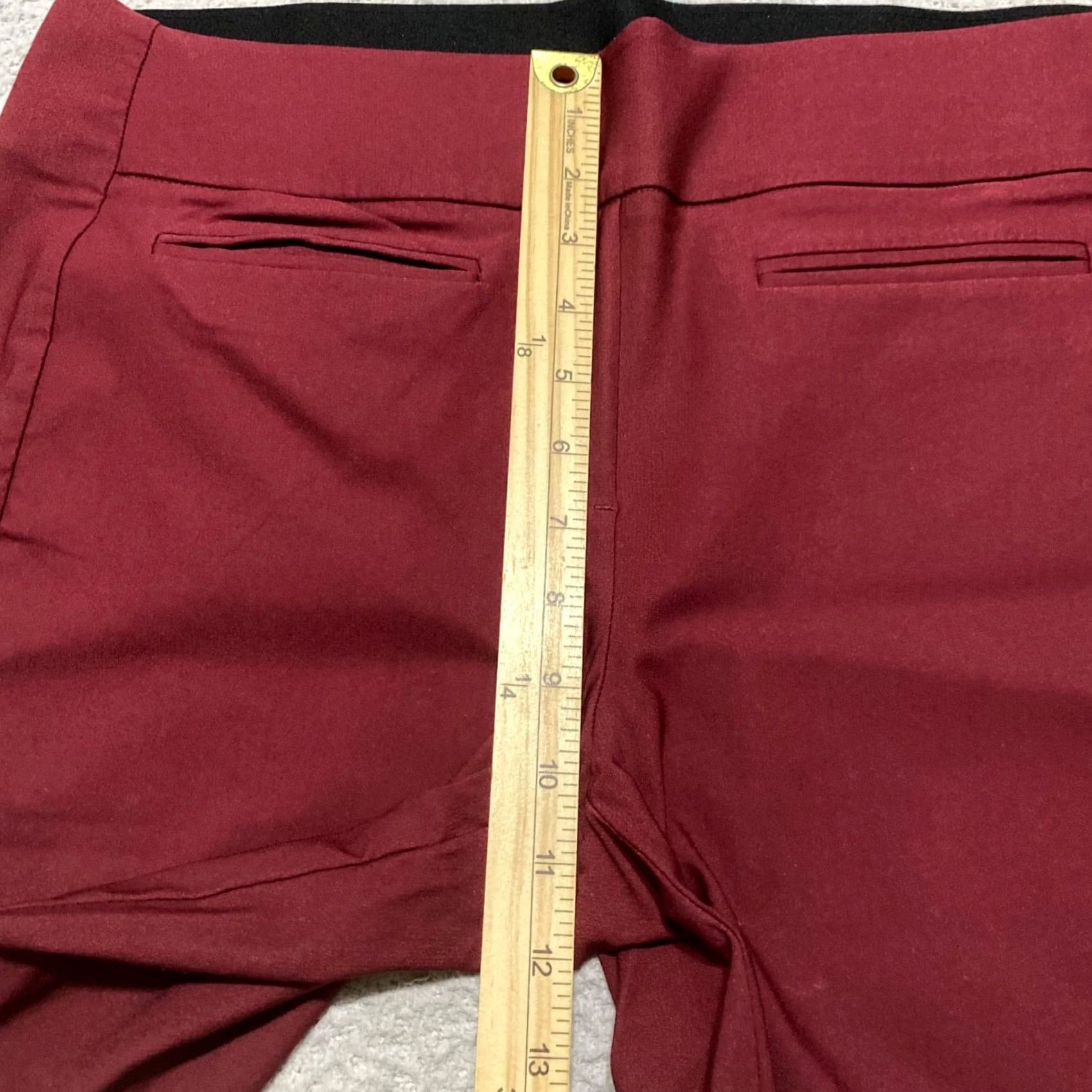 Apt. 9 Apt. 9 Womens Bermuda Shorts L Red Inseam 13" Dark Wash Casual Walking Vintage: No Size 36" / US 14 / IT 50 - 6 Thumbnail
