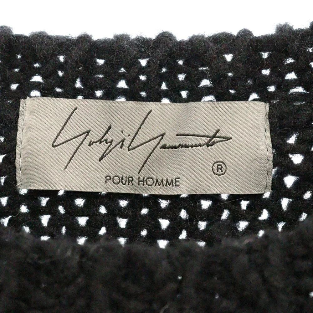 Yohji Yamamoto Yohji Yamamoto POUR HOMME PATTERN CREW NECK A KNIT Size US L / EU 52-54 / 3 - 6 Thumbnail