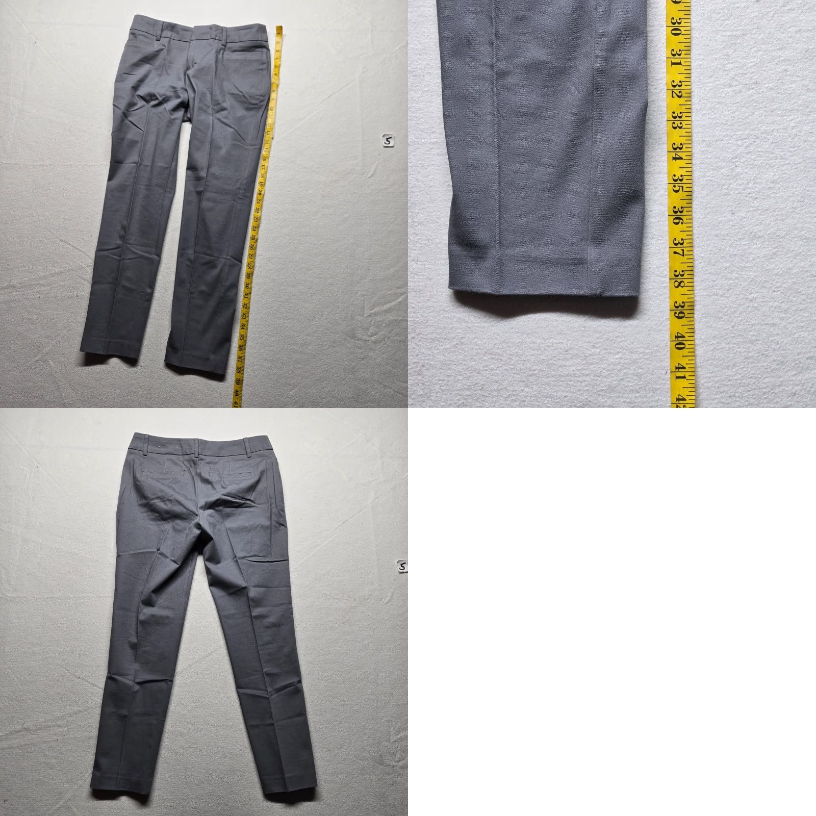 Vintage Cato Pants Solid Gray Knit Polyester Pull On Career Ankle Straight 80s 90s Preppy Women Regular Size 32 Adult Womens Grow? Size 38" / US 16 / IT 52 - 8 Thumbnail