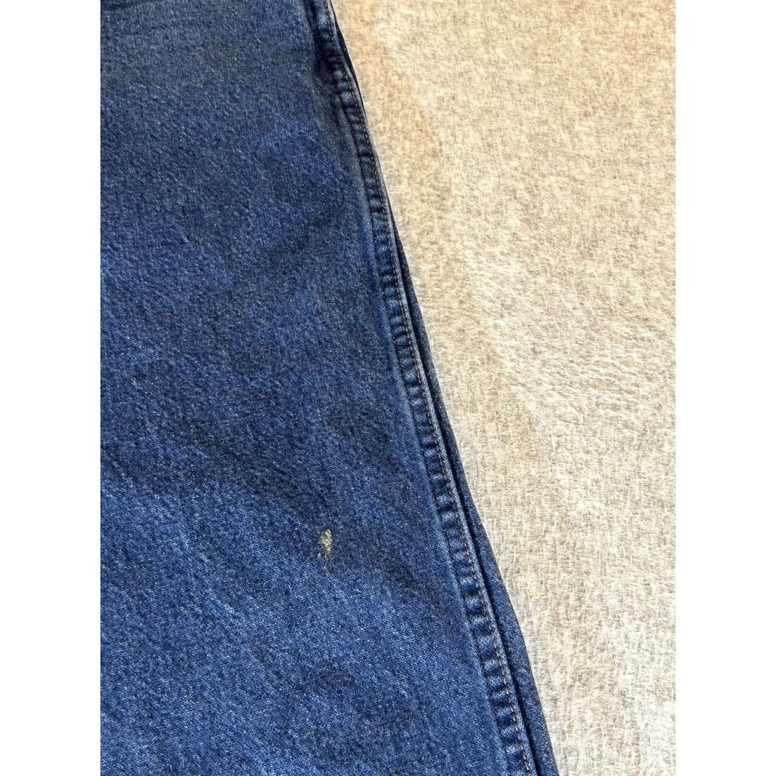 Wrangler Wrangler Jeans Mens 34x31 Cowboy Cut Original Straight Workwear Western 13MWZ Jeans Blue Dark Wash 13MWZ Mens Shirts? Size US 34 / EU 50 - 3 Thumbnail