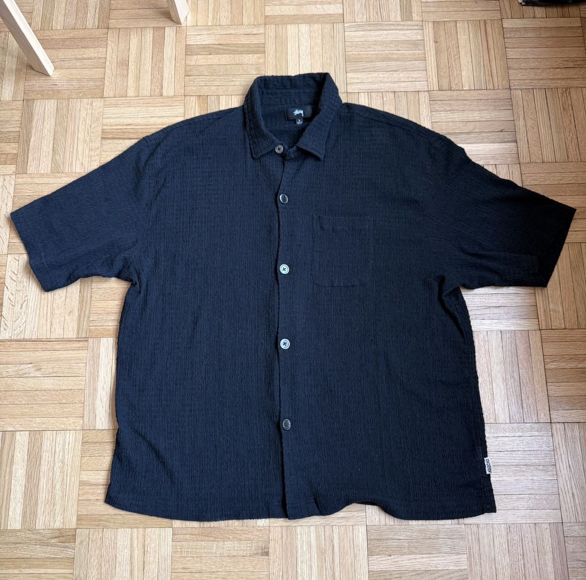 Stussy Boxy Flat Hem Shirt | Grailed