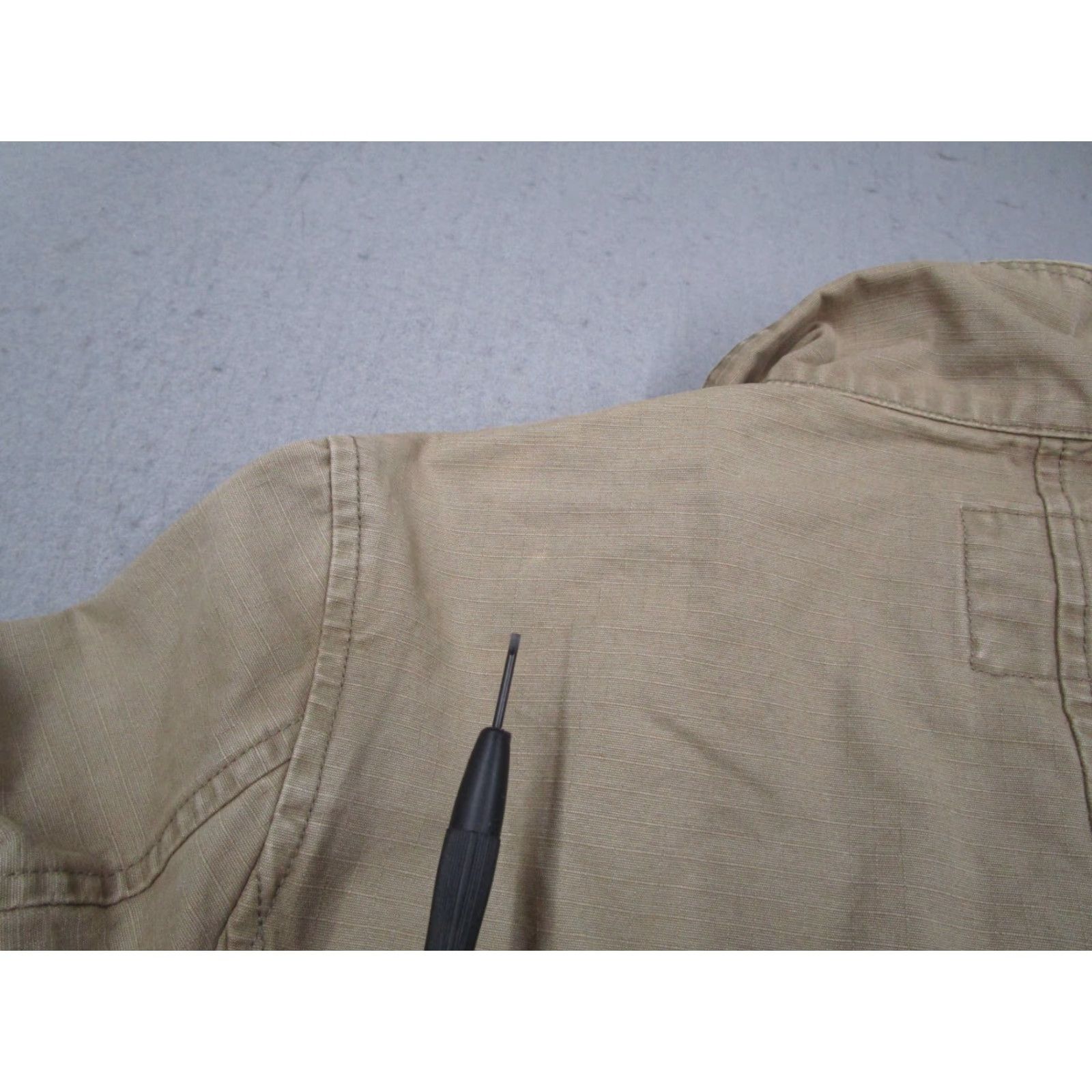 J.Crew J.CREW Women's Military Jacket Medium Beige Full Zip Utility Casual Cotton Size M / US 6-8 / IT 42-44 - 4 Thumbnail