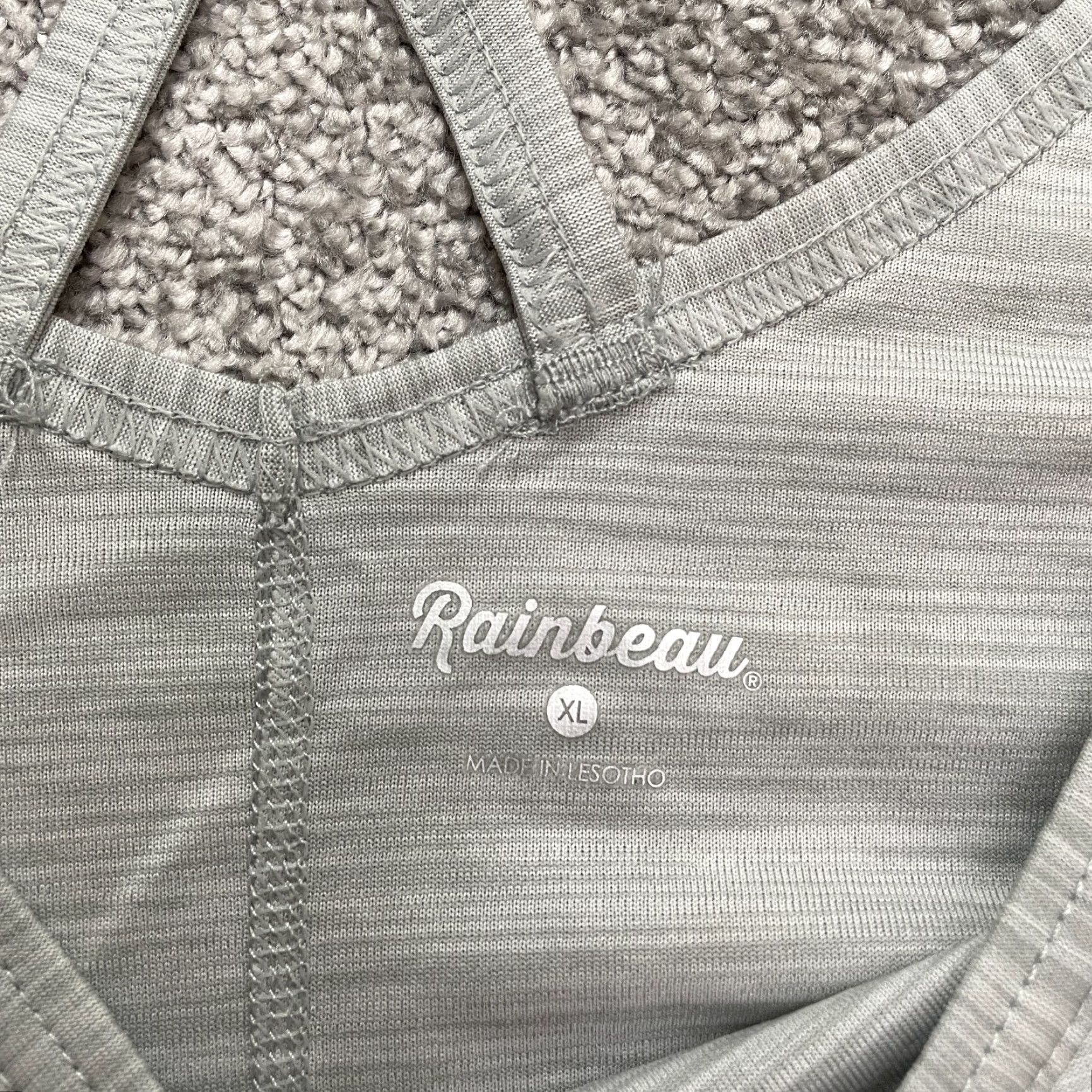 Vintage Rainbeau Athletic Top Womens XL Gray Short Sleeve V-Neck T-Shirt Activewear Gym Size XL / US 12-14 / IT 48-50 - 4 Thumbnail