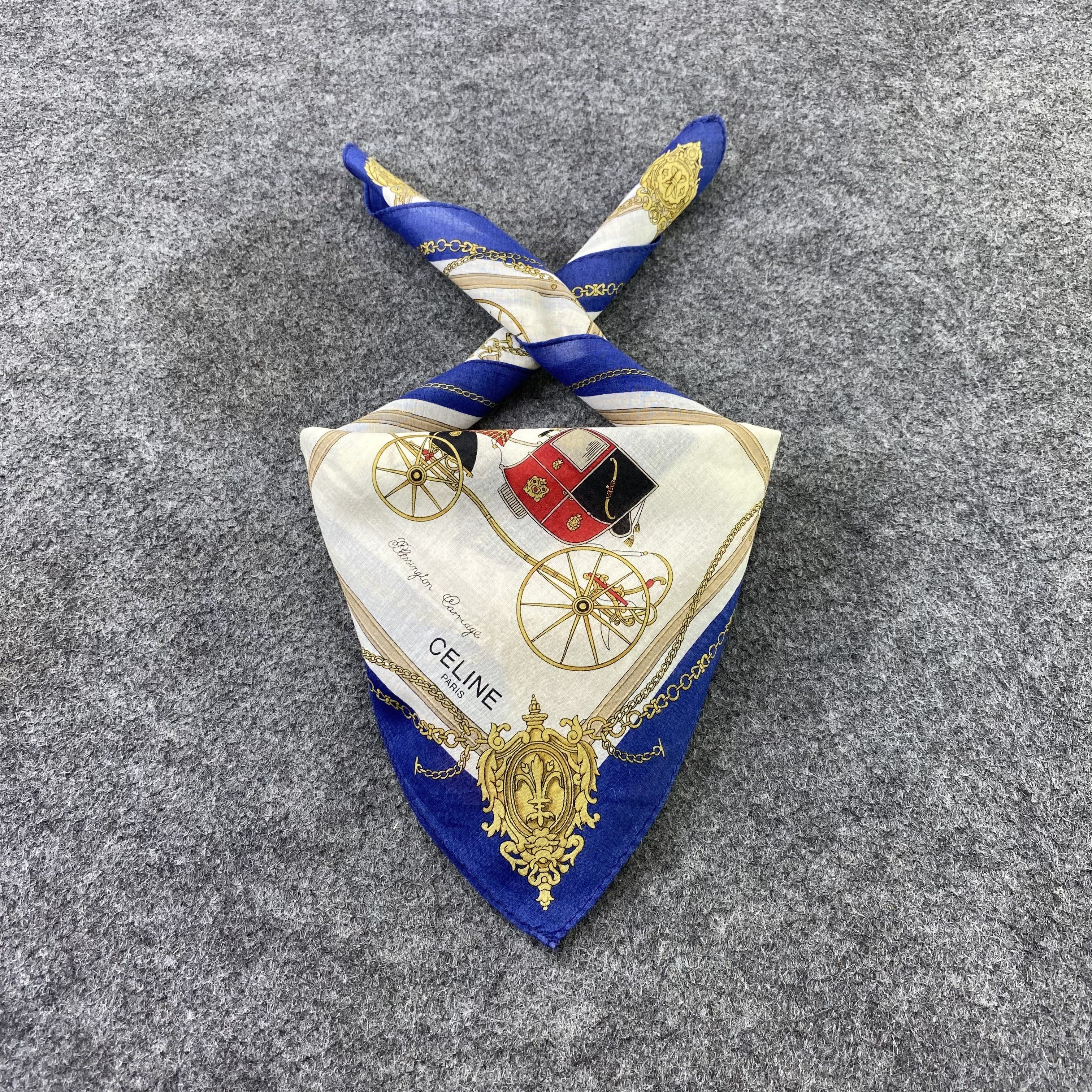 Celine Celine Handkerchief / Bandana / Neckerchief /Headscarf-B1015 Size ONE SIZE - 2 Thumbnail