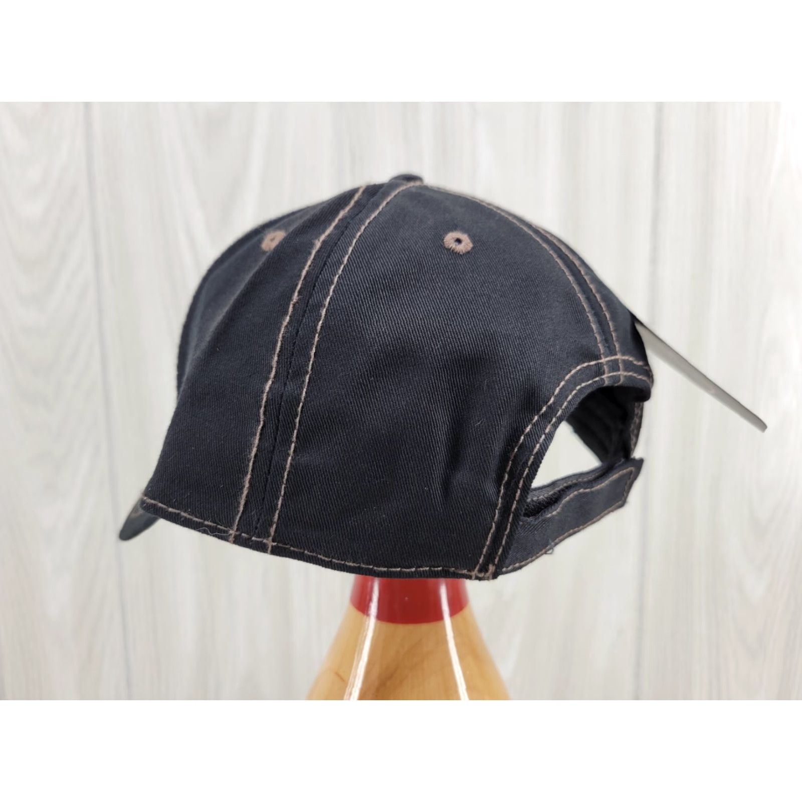Vintage Professional's Choice NWT Blank Black Hat Trucker Hat Adjustable Unisex Adults Black USA - Cotton Twill Cap Size ONE SIZE - 7 Thumbnail