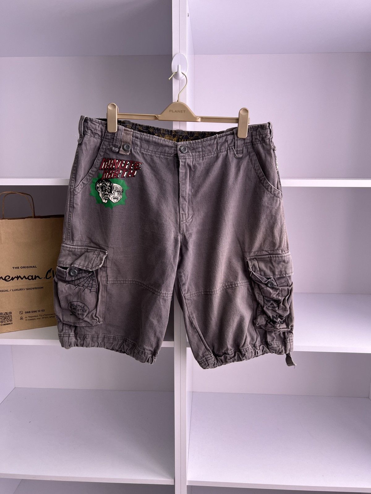 Designer × Vintage Vintage Minute Mirth Y2K Shorts Size US 40 / EU 56 - 4 Thumbnail