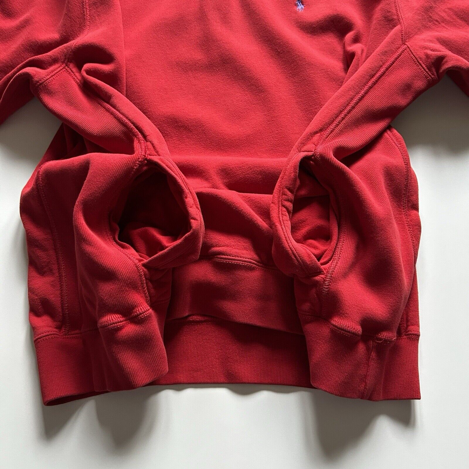 Polo Ralph Lauren Vintage Y2K Polo Ralph Lauren 1/4 Zip Sweatshirt XL Red Rare Size US XL / EU 56 / 4 - 7 Thumbnail