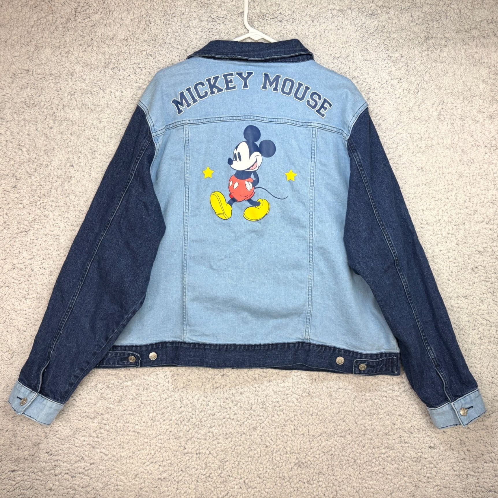 Disney Disney Parks x Her Universe Mickey Mouse Denim Jean Jacket Women’s Size 3X Jeans Jacket Blue 90s Cartoon Logo Pockets Womens Men? Size 40" / US 18 - 2 Thumbnail