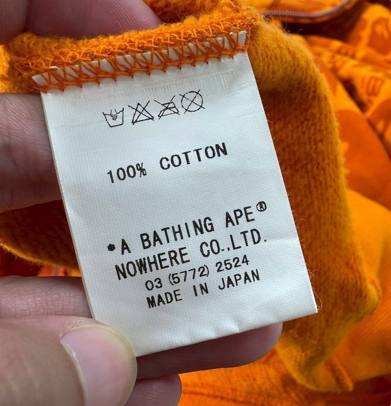 Bape BAPE Old tag full zip hoodie orange Size US XL / EU 56 / 4 - 5 Thumbnail