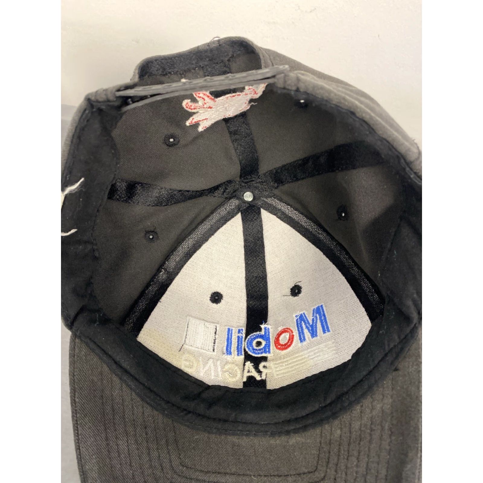 Vintage VINTAGE Mobil 1 Racing Snapback Hat Men Adjustable Charcoal Gray Pegasus Baseball Cap Size ONE SIZE - 6 Thumbnail
