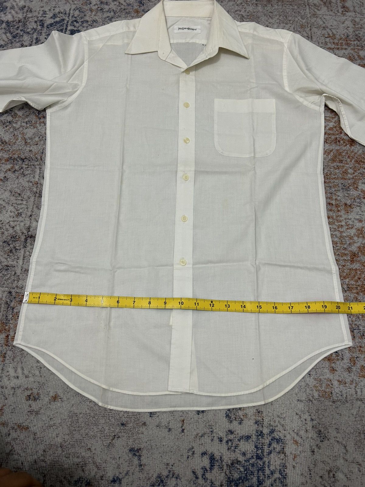 Saint Laurent Paris × Vintage × Yves Saint Laurent Vintage YvesSaintLaurent White Buttom Shirt Size US M / EU 48-50 / 2 - 11 Thumbnail