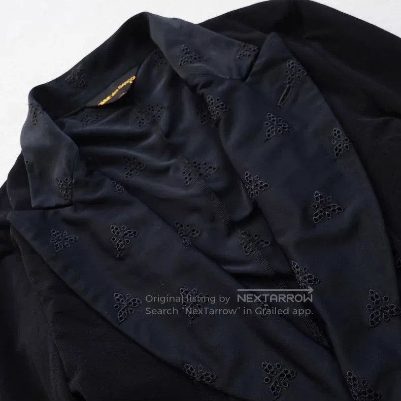 Comme des Garcons Comme Des Garcons Lace Embroidery Patchwork Pleated Jacket Size M / US 6-8 / IT 42-44 - 4 Thumbnail