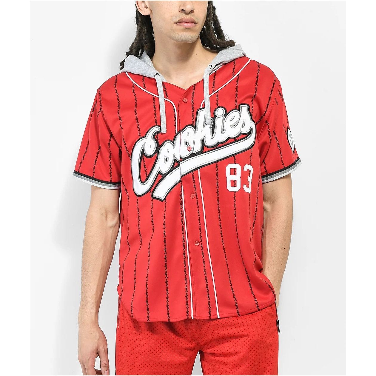 Cookies Cookies SF Clothing Embroidered Hooded Baseball Jersey Shirt Size US XL / EU 56 / 4 - 5 Thumbnail