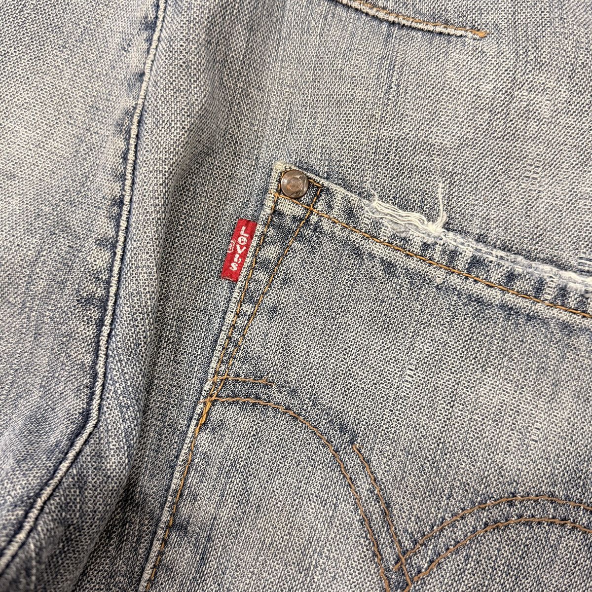 Levi's Vintage Levi’s Engineered Buckle Belt Denim Size US 30 / EU 46 - 12 Thumbnail