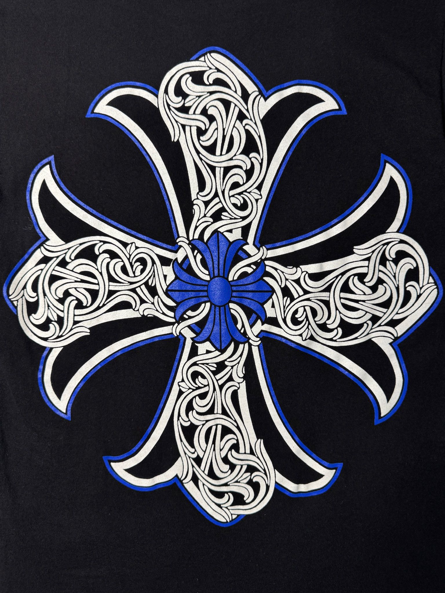 Chrome Hearts Chrome Hearts Vintage Blue Cross Pocket Tee Size US S / EU 44-46 / 1 - 5 Thumbnail