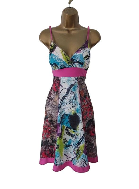Vintage Vintage multicolour dress 10 Size M / US 6-8 / IT 42-44 - 1 Thumbnail