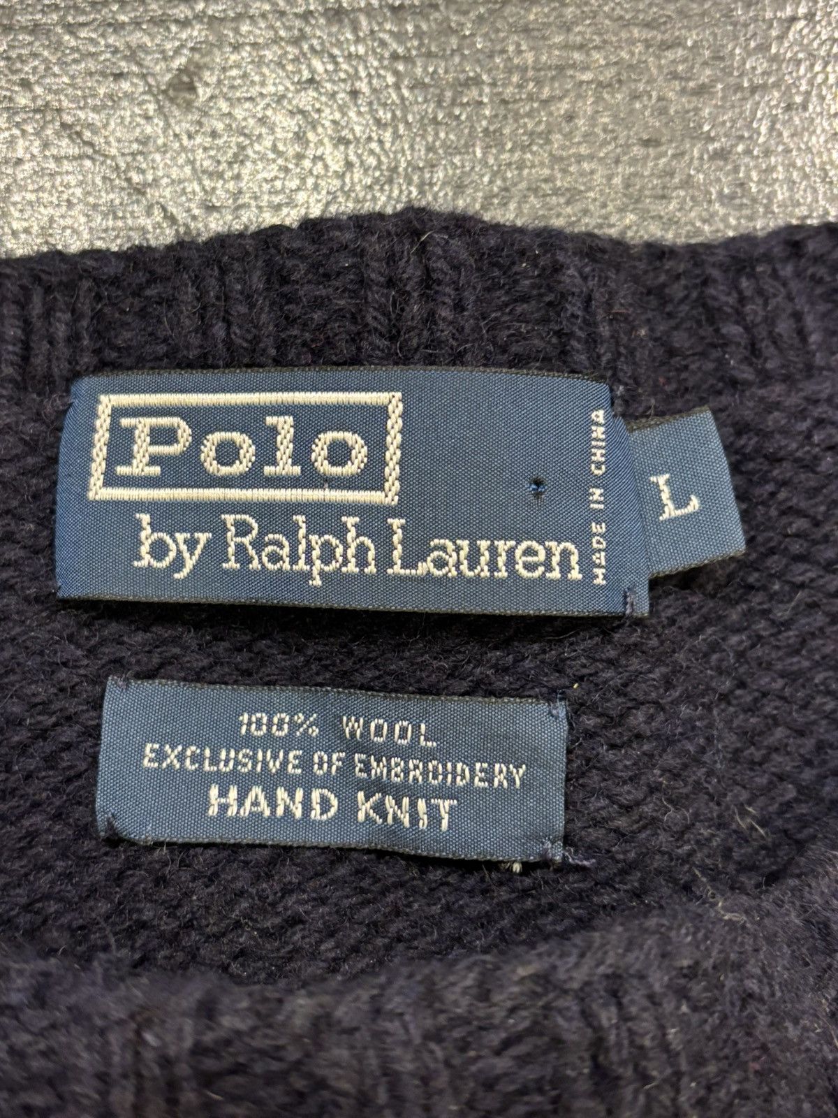 Polo Ralph Lauren Polo Ralph Lauren Patchwork Knit Sweater Size US L / EU 52-54 / 3 - 3 Thumbnail