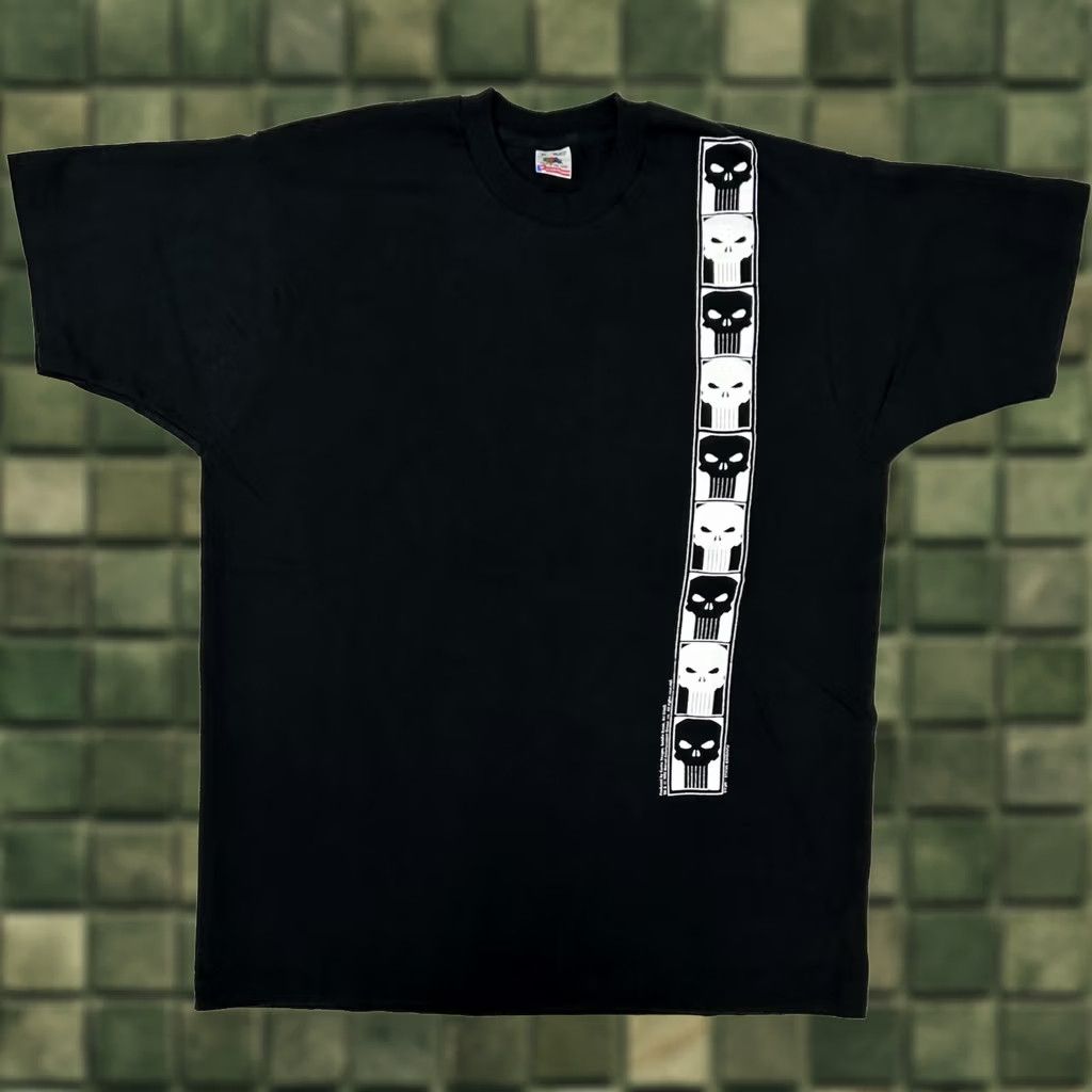 Vintage VINTAGE Marvel Comics The Punisher Skull Logo Tee 1992 XL Size US XL / EU 56 / 4 - 1 Thumbnail