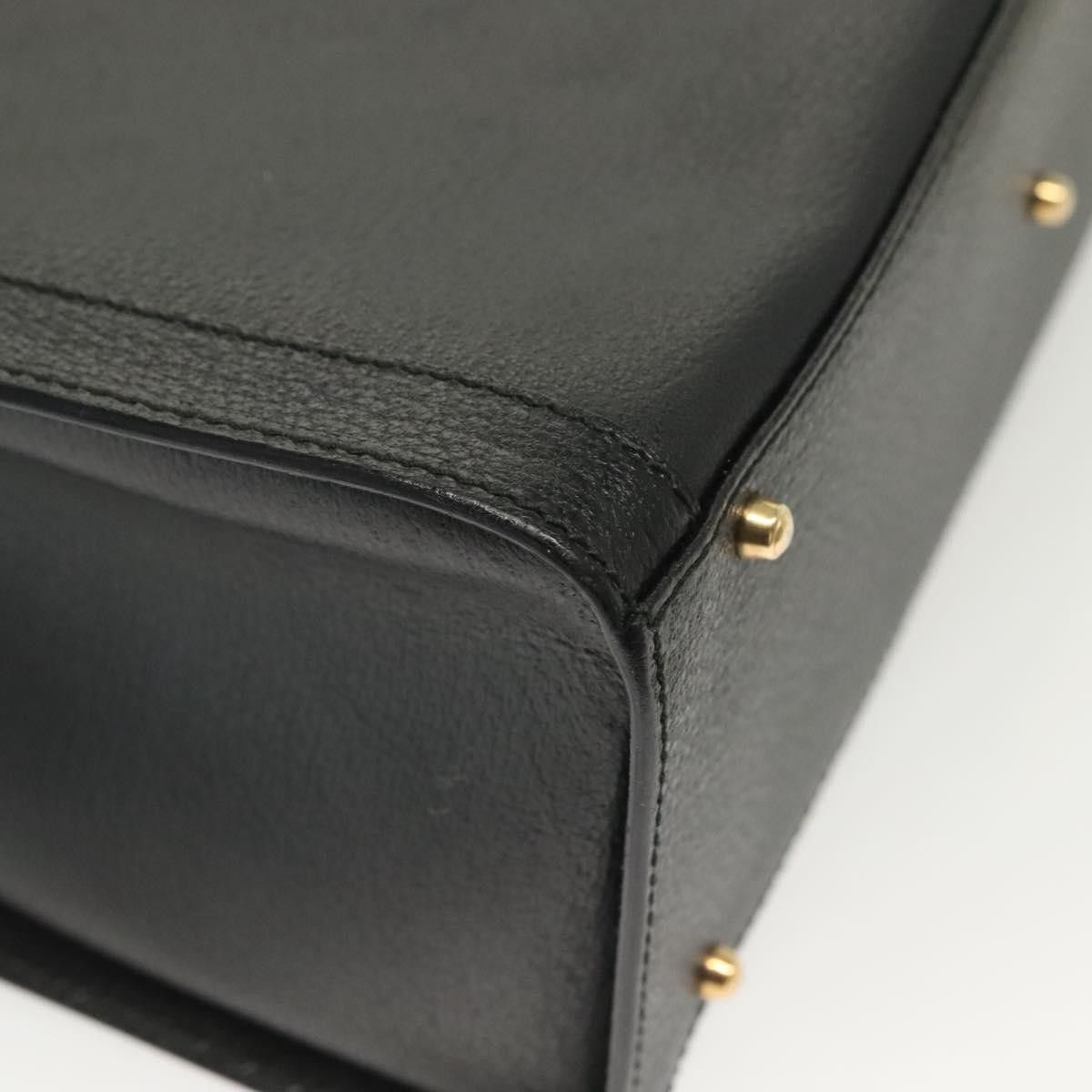 Gucci GUCCI Bamboo Hand Bag Leather Black Gold 002 2122 002 2122 Size ONE SIZE - 11 Thumbnail