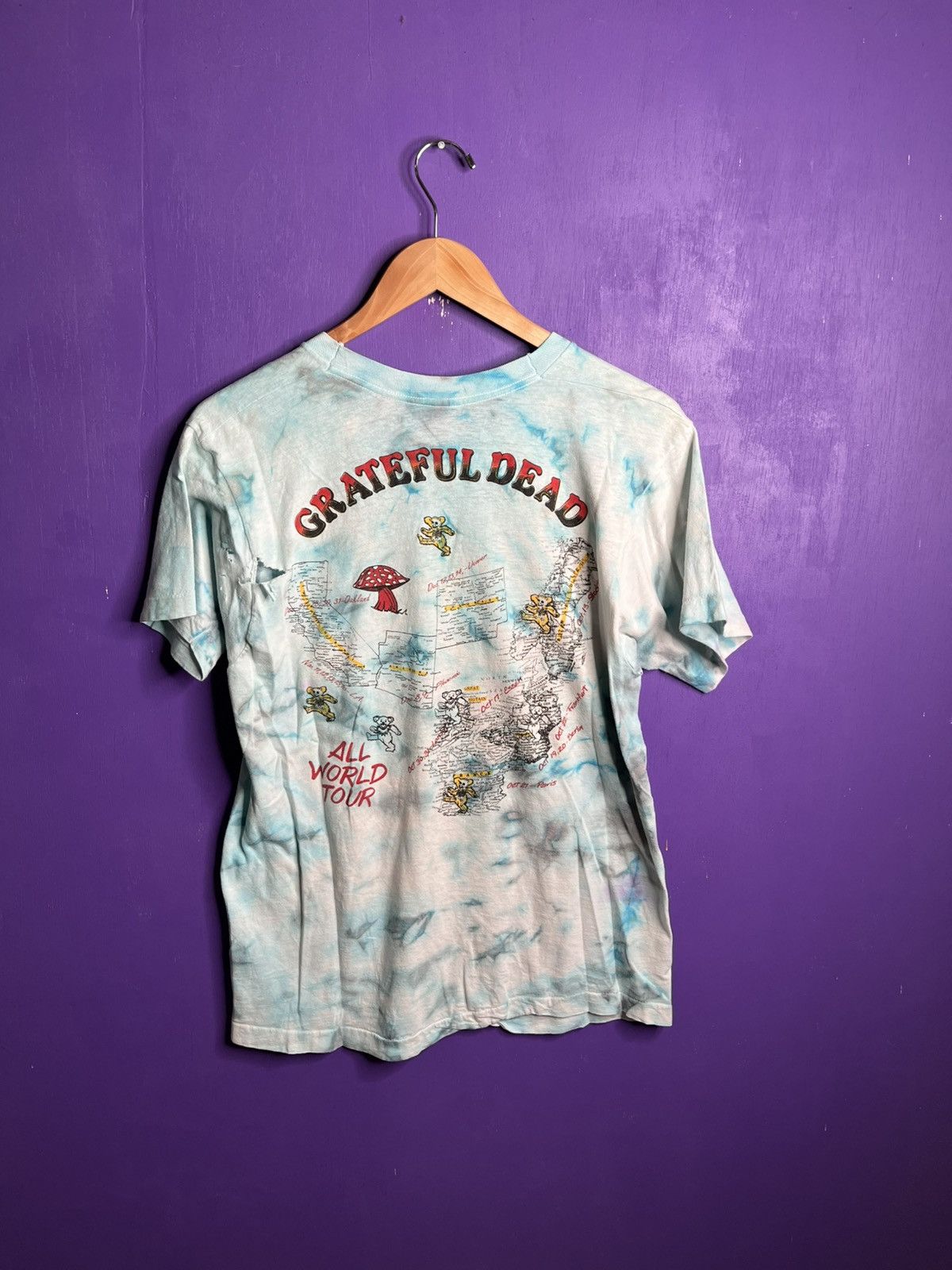 Band Tees × Grateful Dead × Vintage Vintage 90/91 Grateful Dead without a net tour t-shirt Size US M / EU 48-50 / 2 - 2 Thumbnail