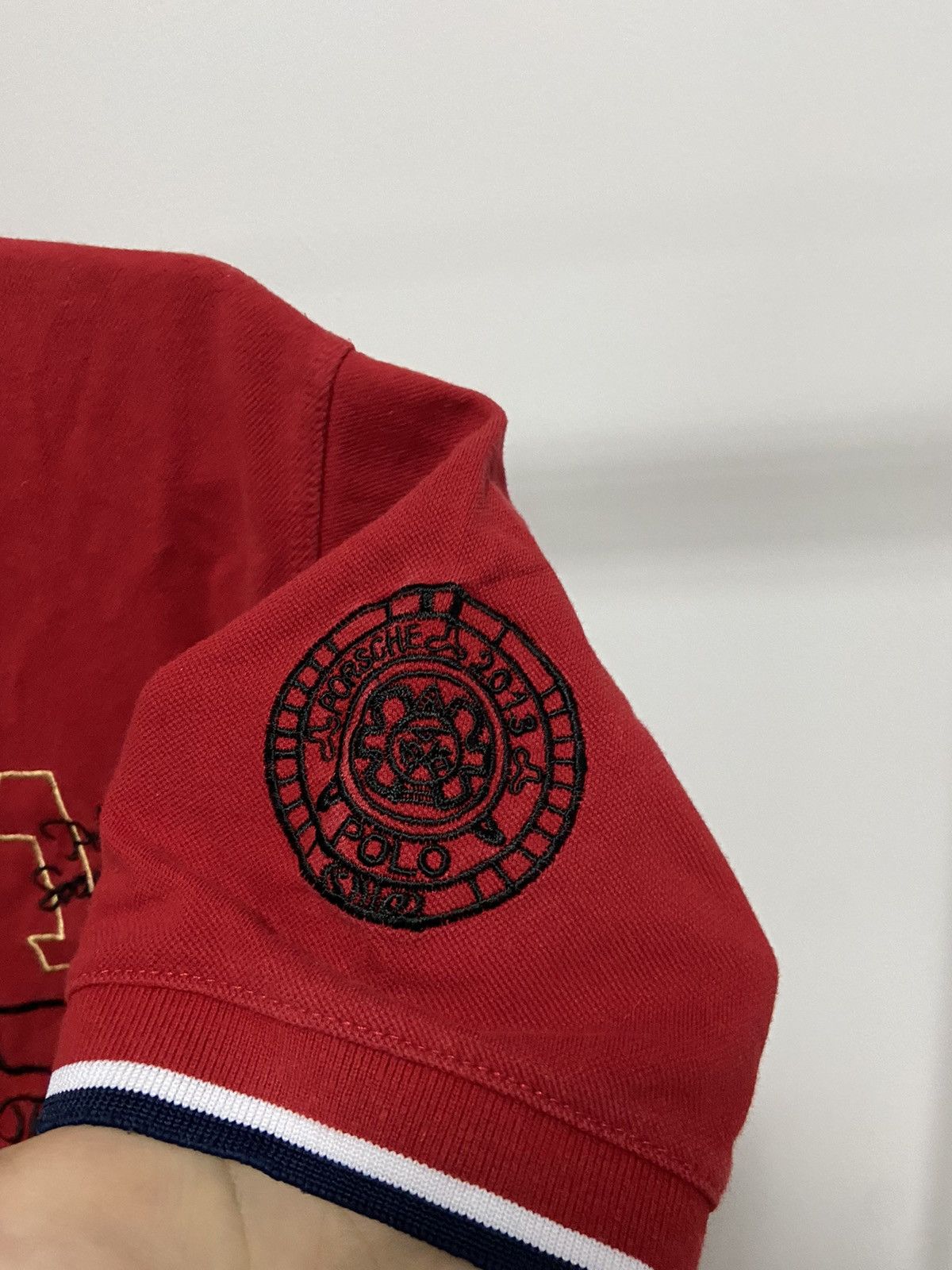 Porsche Design × Vintage Porsche racing polo team vintage big logo 2013 stuttgart Size US XL / EU 56 / 4 - 4 Thumbnail