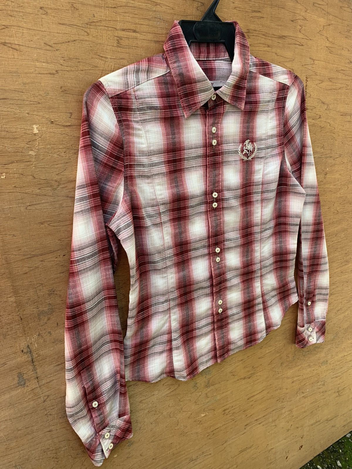 Hysteric Glamour Hysteric Glamour Button Ups Checkered Gold Stripe Line Shirt Size S / US 4 / IT 40 - 6 Thumbnail