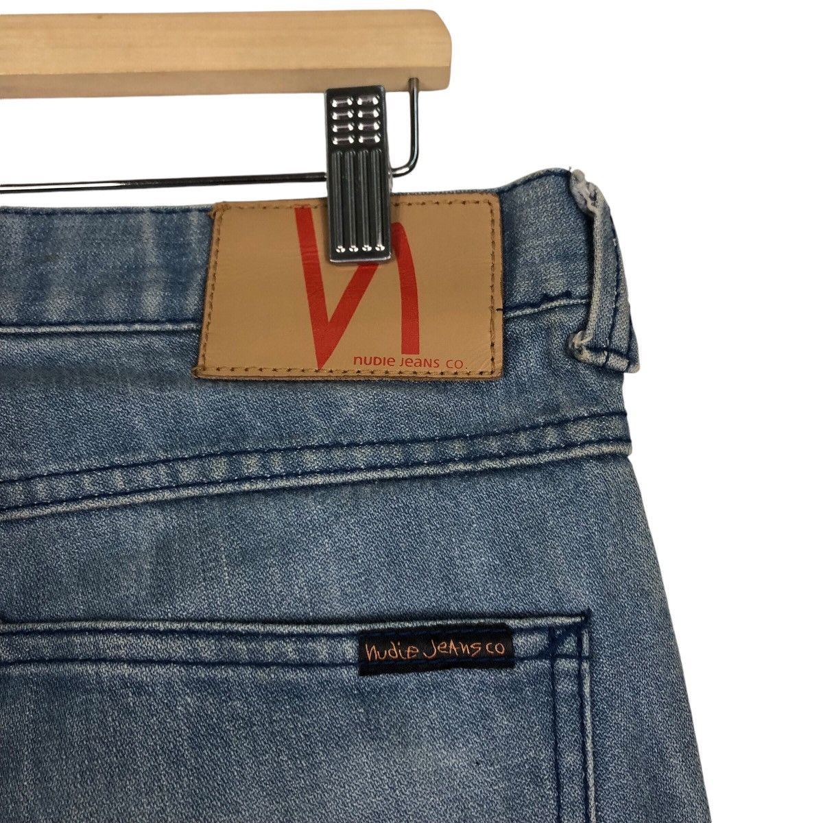 Nudie Jeans Nudie light Blue Jean Rare Famous Brand Size US 34 / EU 50 - 11 Thumbnail