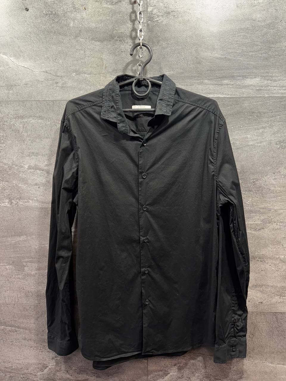 Versace Versace Collection Black Slim Fit Mens Shirt Button Up Size US S / EU 44-46 / 1 - 1 Thumbnail