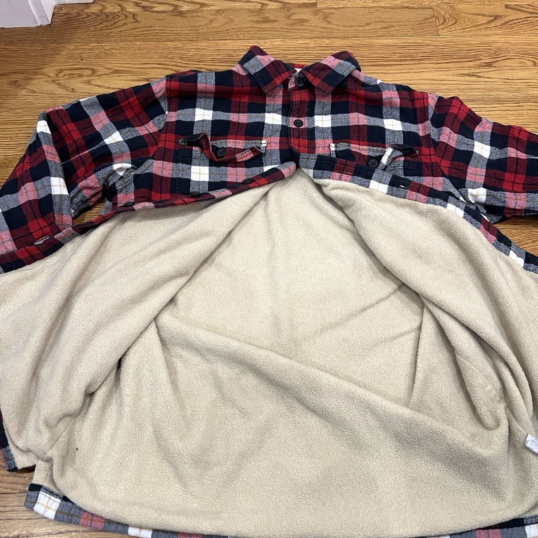 Vintage VINTAGE LL Bean Sherpa Lined Scotch Plaid Shirt Jacket Mens M Reg Snap Button Shacket Size US M / EU 48-50 / 2 - 7 Thumbnail