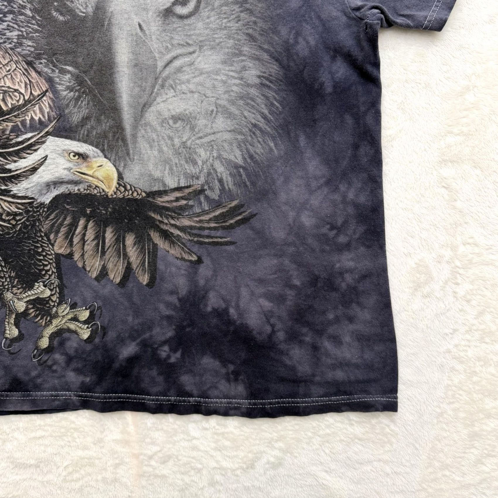 The Mountain VINTAGE The Mountain Shirt Mens XL Black Tie Dye Bald Eagle Graphic Patriotic USA Barking? Size US XL / EU 56 / 4 - 3 Thumbnail