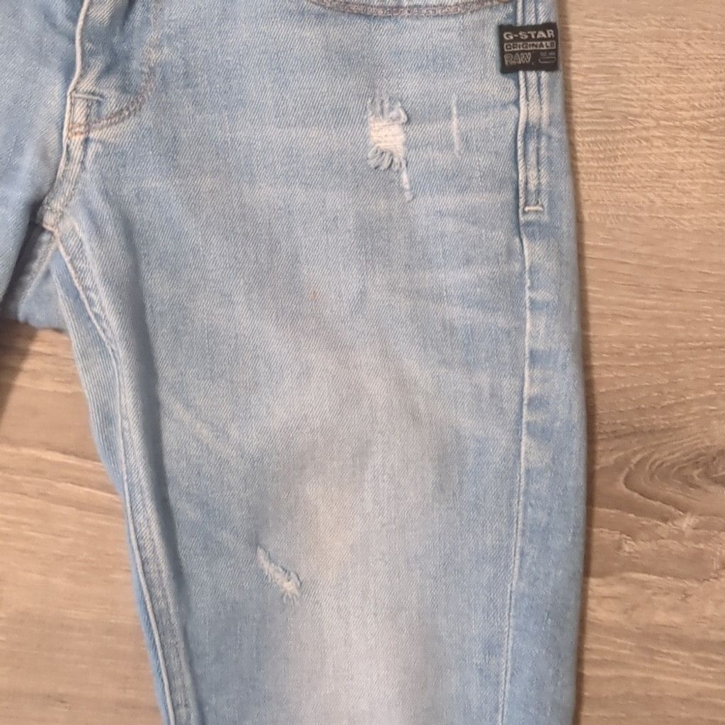 G-Star G-star raw distressed raw hem Lynn skinny jeans size 28 Size 28" / US 6 / IT 42 - 3 Thumbnail