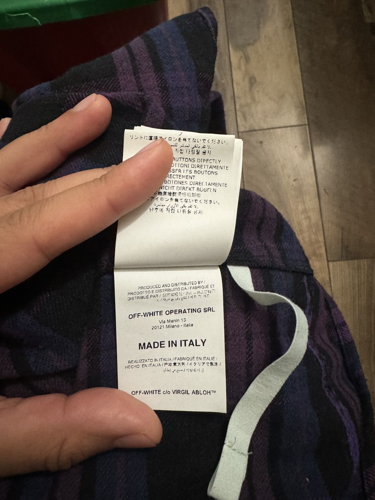 Off-White Off-White Oversized Logo-Appliquéd Checked Flannel Shirt Size US L / EU 52-54 / 3 - 9 Thumbnail