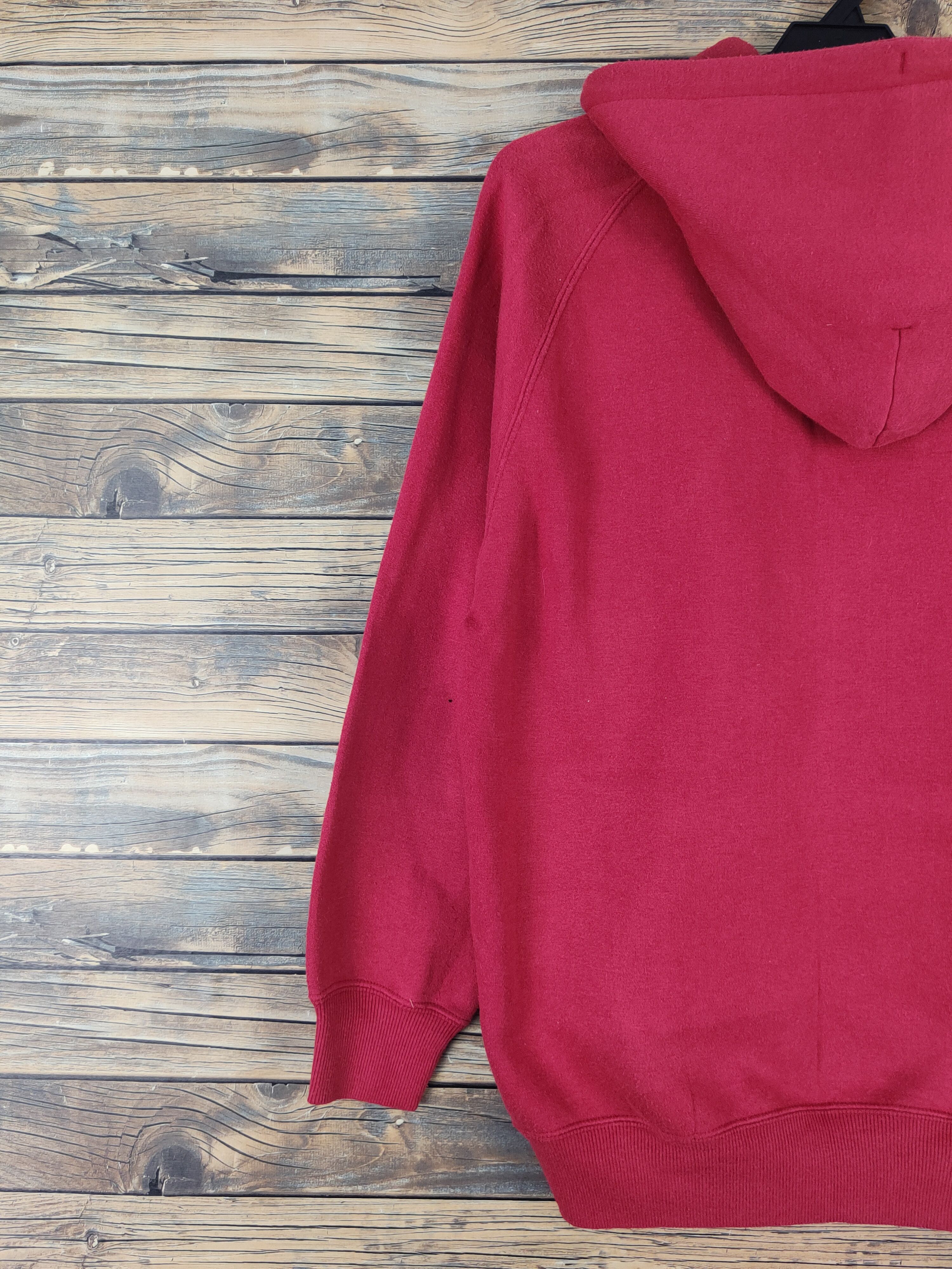 Japanese Brand Modern Label Red Hoodie Sweatshirts #W1291 Size US M / EU 48-50 / 2 - 8 Thumbnail
