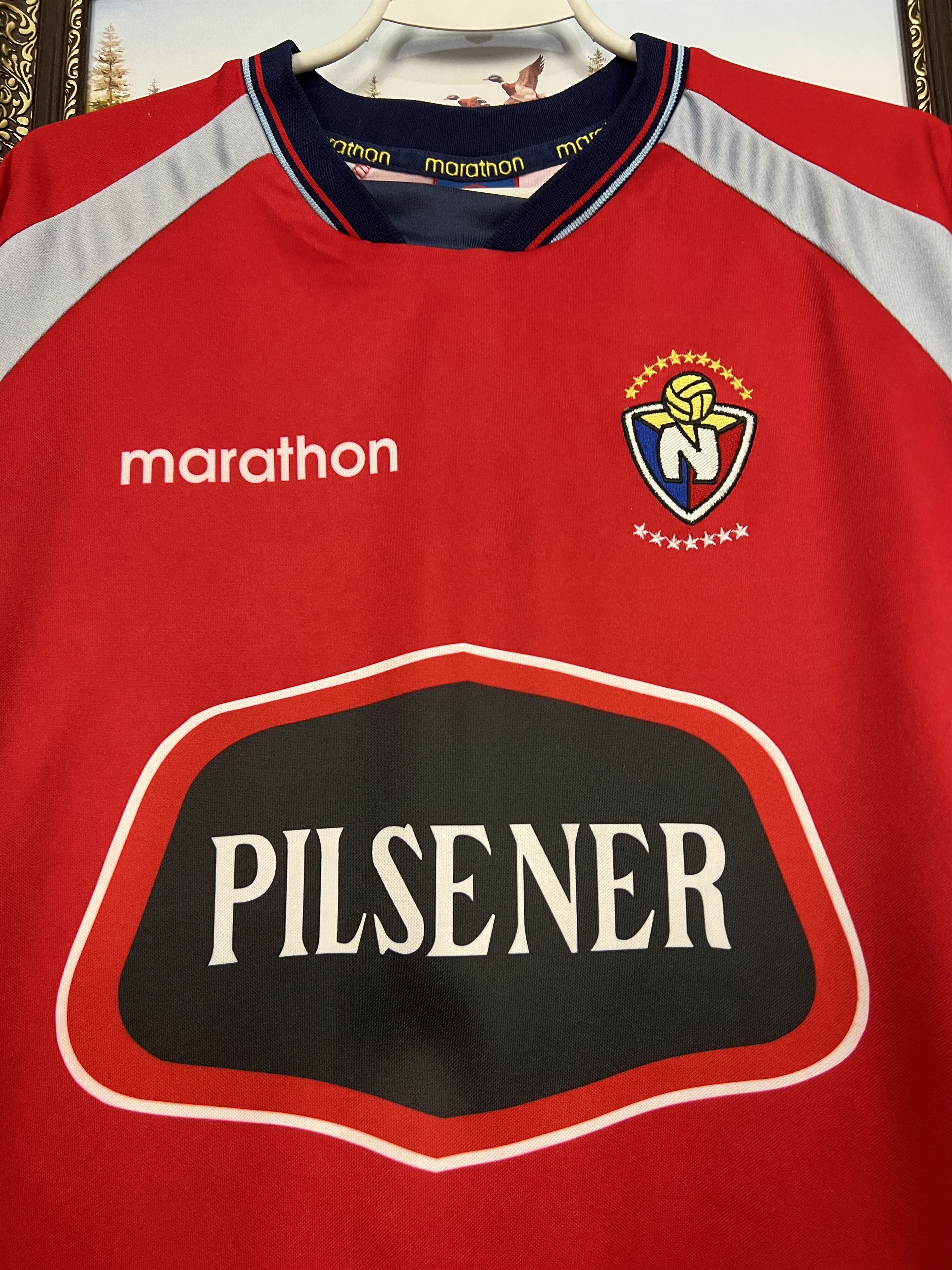 Vintage El Nacional de Quito Home football shirt 2003 Marathon Mens Size US M / EU 48-50 / 2 - 3 Thumbnail