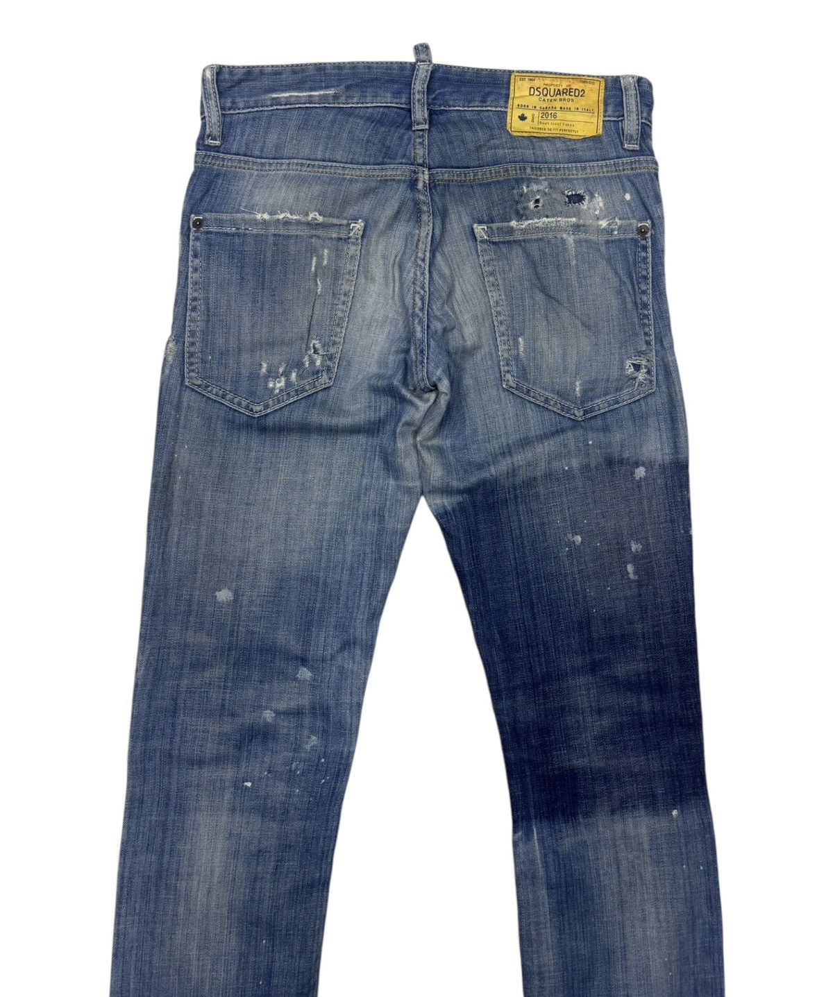 Dsquared2 Dsquared2 Patchwork Boro Distressed Denim Jeans Size 30" / US 8 / IT 44 - 4 Thumbnail