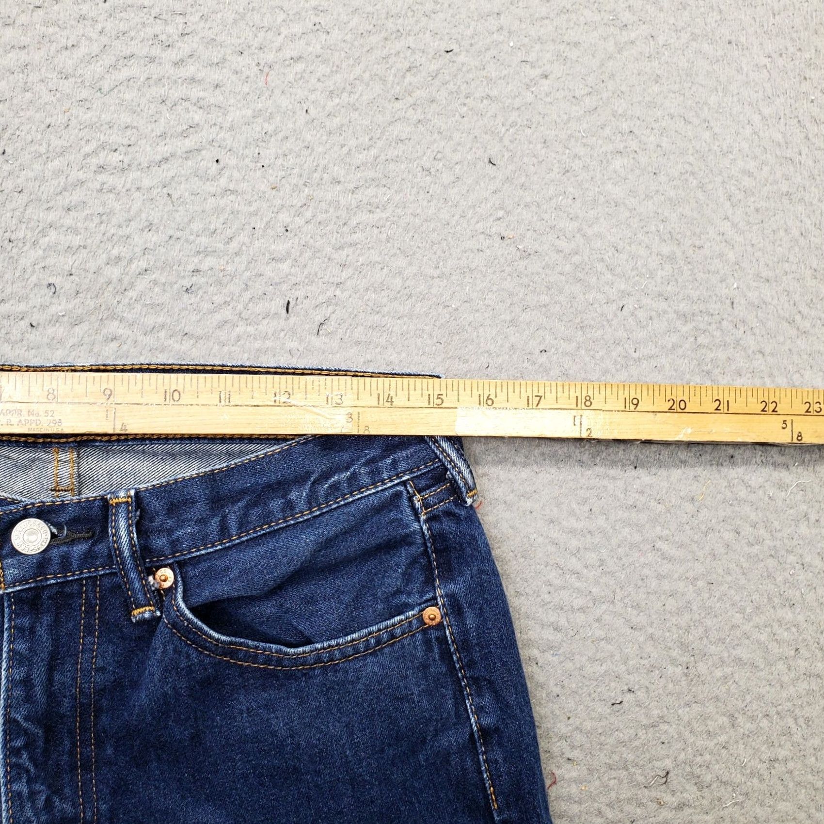 Levi's Levi's 505 Jeans Mens 32 Blue Denim Stretch 5-Pocket Medium Wash Straight Leg Size US 32 / EU 48 - 6 Thumbnail