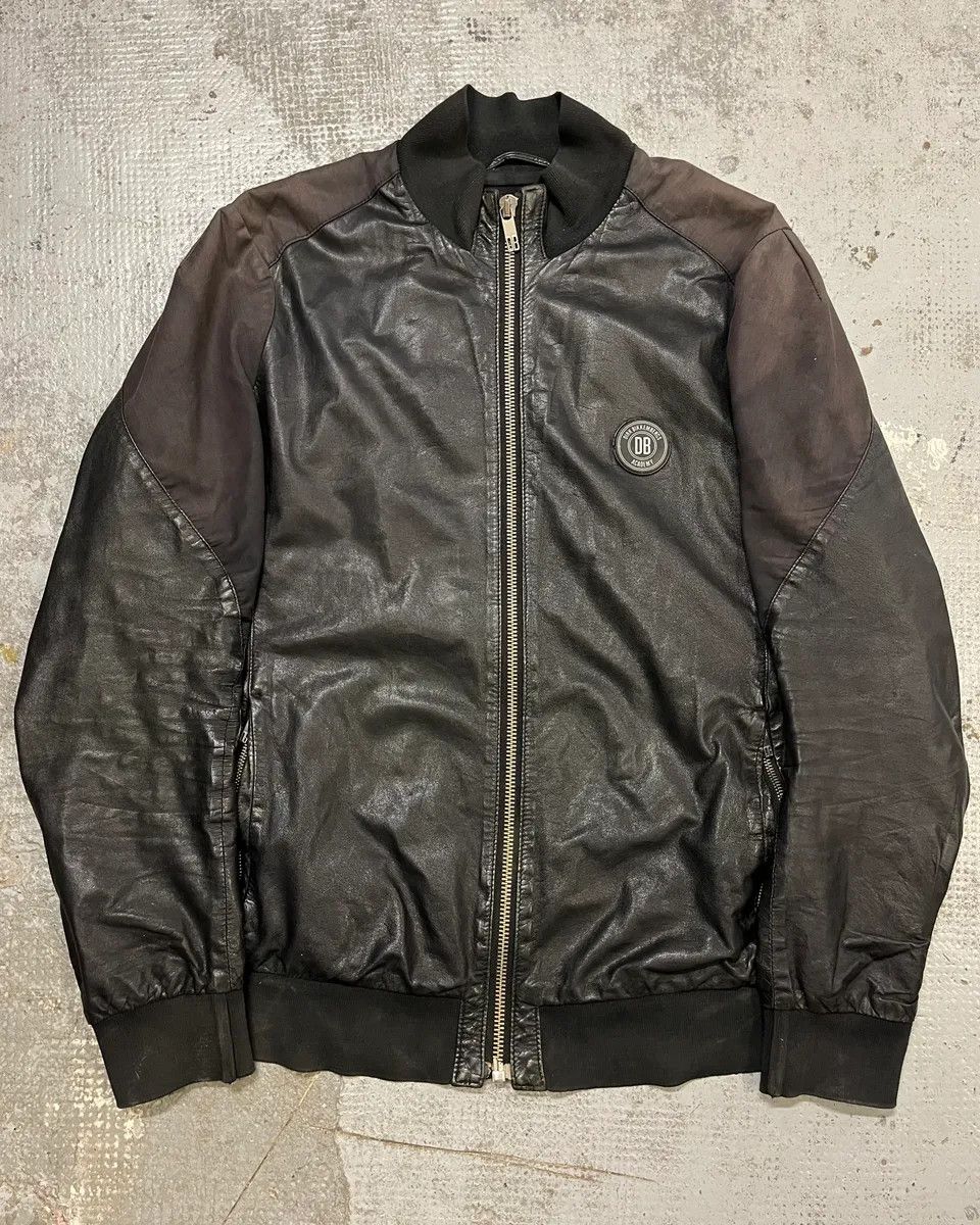 Dirk Bikkembergs 2010s Dirk Bikkembergs Black Faded Leather Jacket Size US L / EU 52-54 / 3 - 1 Thumbnail