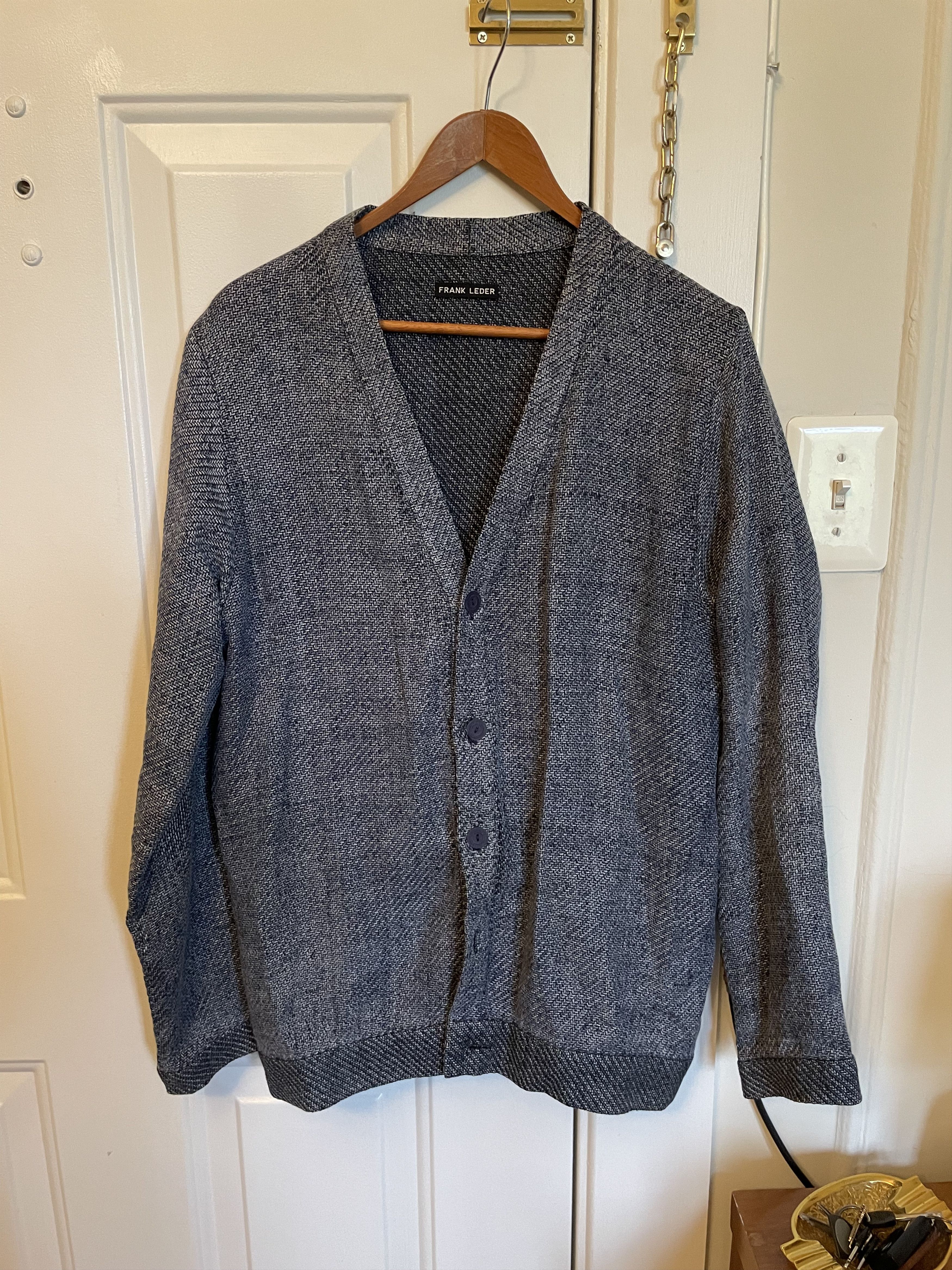 Frank Leder Cotton / Linen Cardigan Size US S / EU 44-46 / 1 - 1 Thumbnail