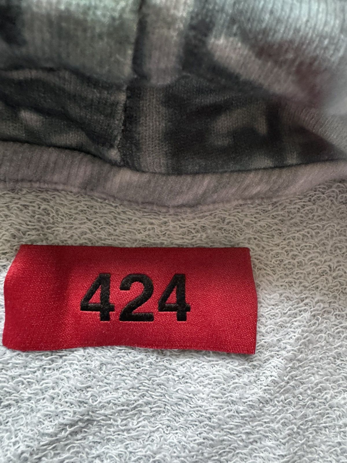 424 424 Detroit Printed Loopback Cotton Jersey Hoodie Size US XS / EU 42 / 0 - 8 Thumbnail