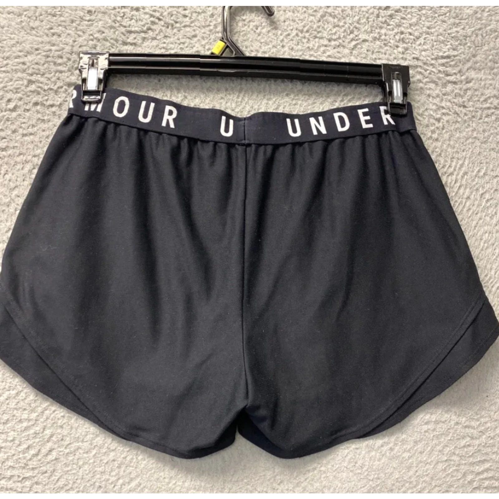 Under Armour Under Armour Women's M Athletic Shorts Gym Running Black Polyester 63-42 Size 32" / US 10 / IT 46 - 8 Thumbnail