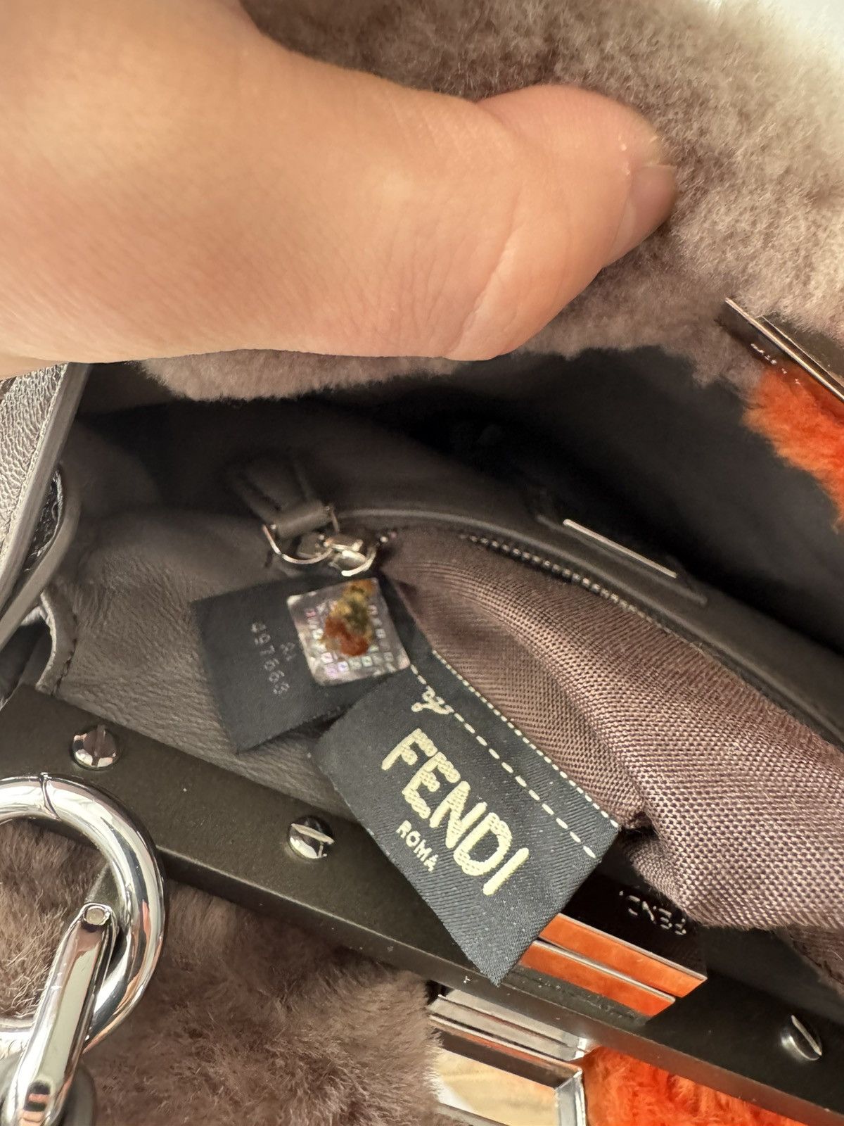Fendi Rare Fendi Fur Peekaboo Mini Handbag Size ONE SIZE - 11 Thumbnail