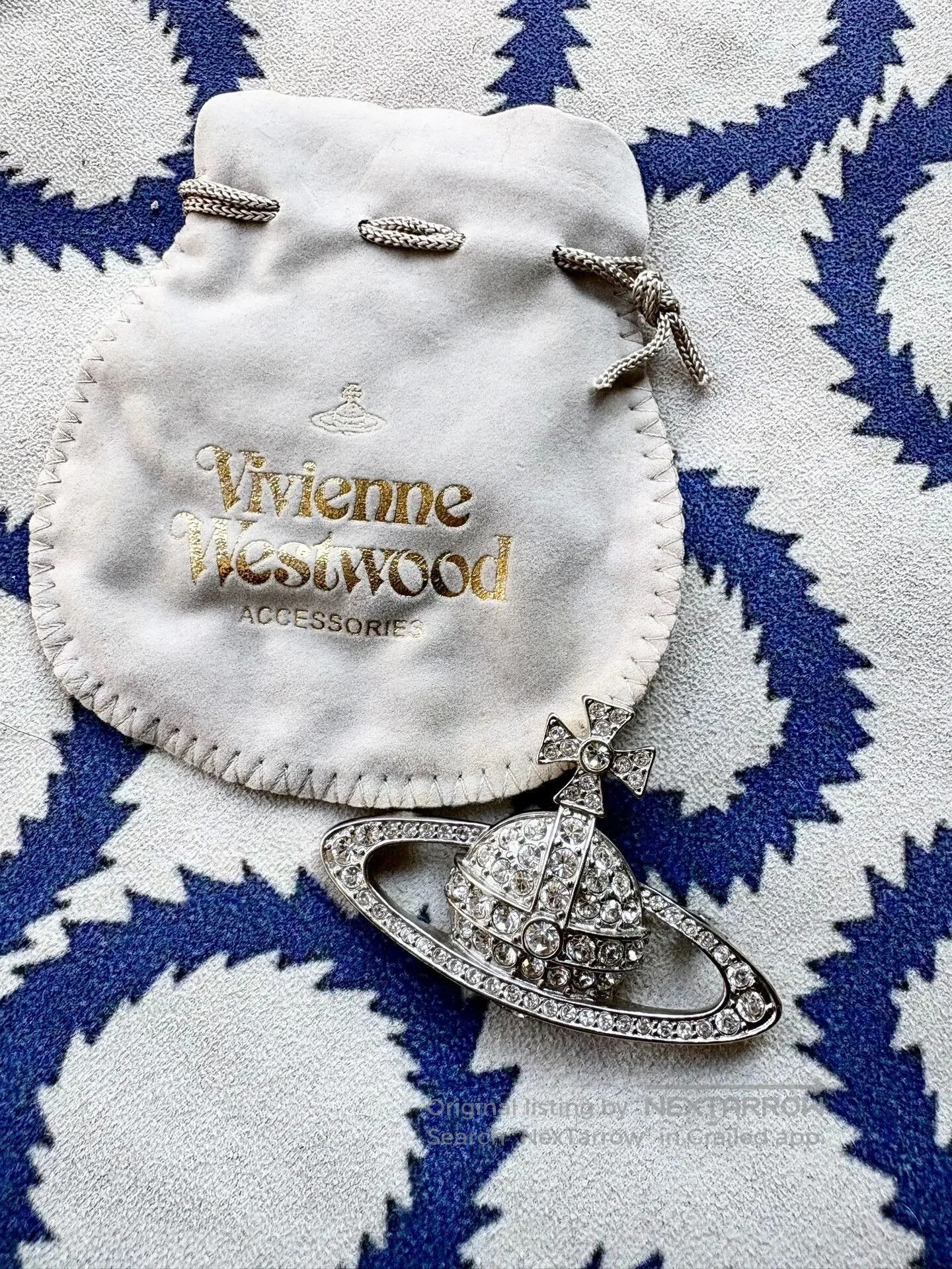Vivienne Westwood Vivienne Westwood Vintage Silver Saturn Brooch. Size ONE SIZE - 1 Thumbnail