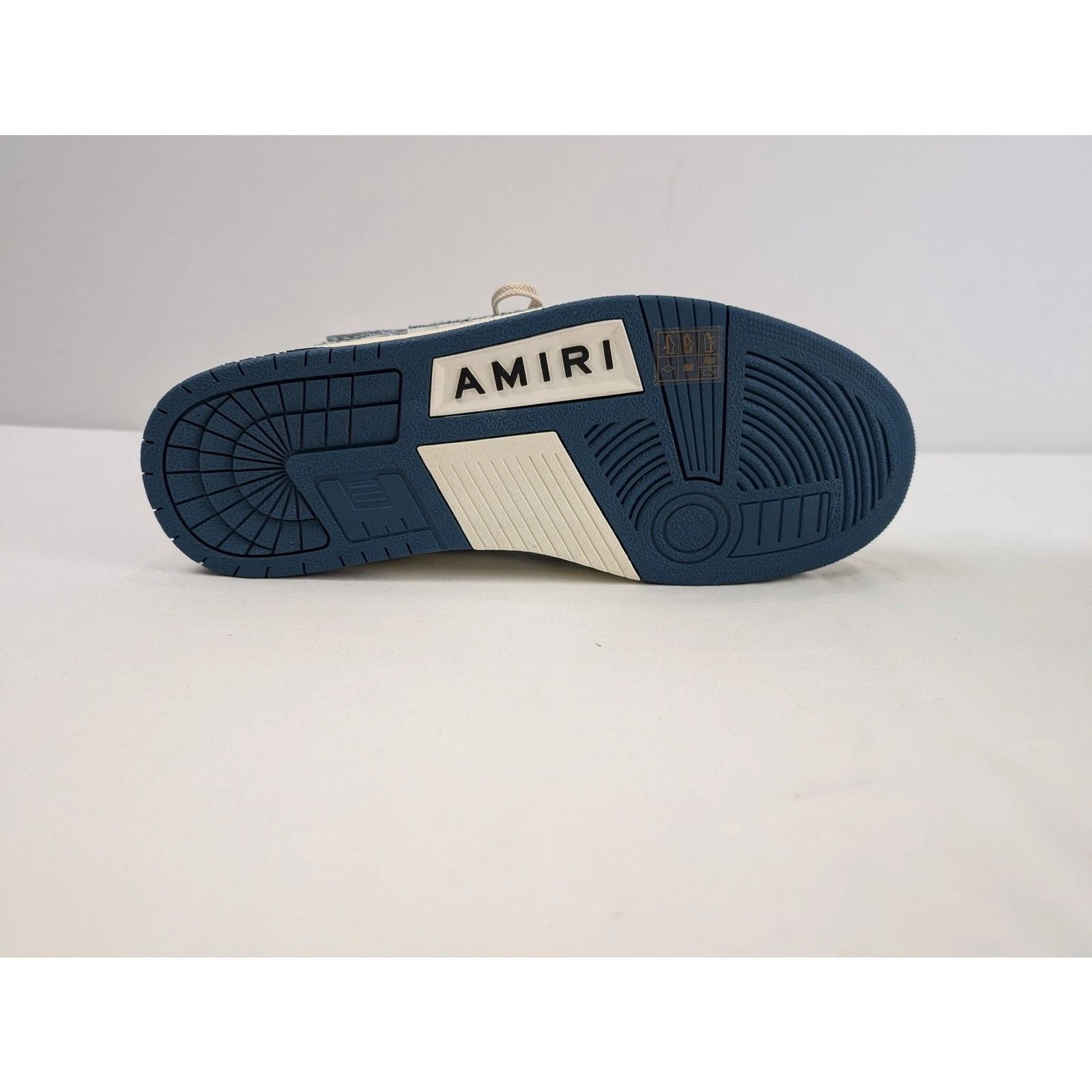 Amiri o1rshd1 Vintage Denim Skel Top Low in Slate Blue Size US 11 / EU 44 - 14 Thumbnail
