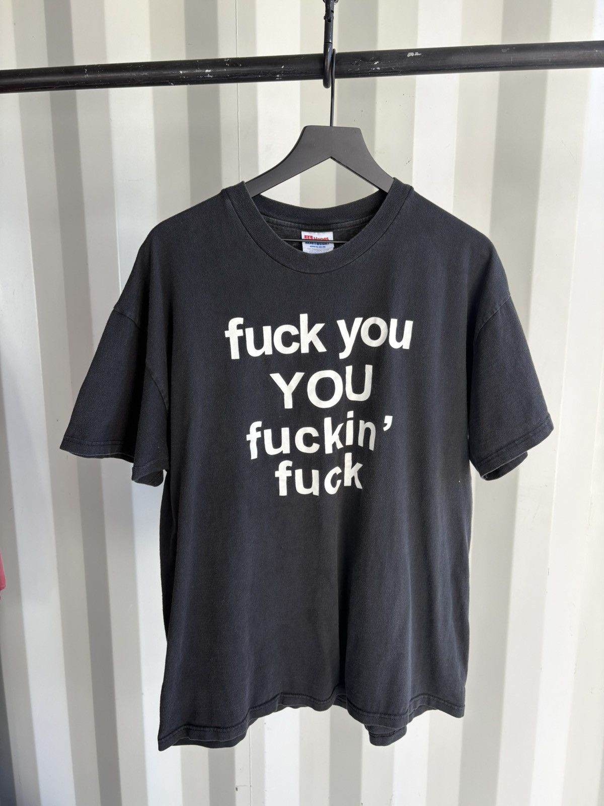 Fuck you Thrashed Faded Distressed Shirt ERD Grunge